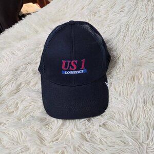 US 1 Logistics Embroidered Baseball Cap Adjustable Mesh Back Trucker Hat